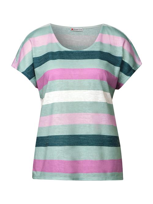 STREET ONE Shirts  gran / pink / lyserød / hvid