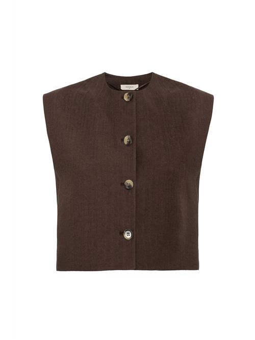 Antioch Vest 'Theresa'  mørkebrun / offwhite
