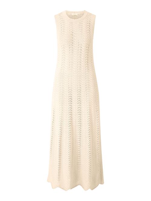 Rich & Royal Strikkjole  offwhite
