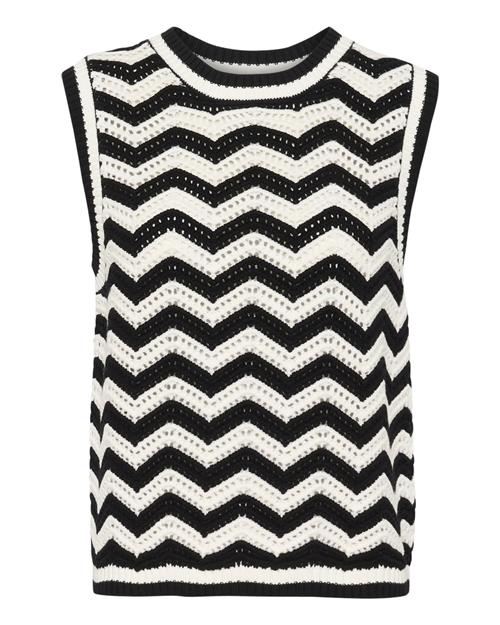 Kaffe Pullover 'Laina'  sort / hvid