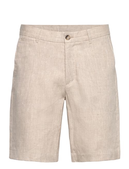 Slim-Fit 100 Linen Bermuda Shorts Mango Beige