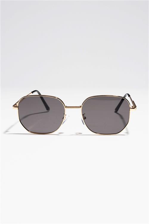 Zaza Solbriller - Guld/Sort - Dame - ONE SIZE - TeeShoppen