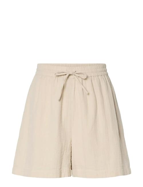 Pcsastina Hw Shorts Wvn Bc Pieces Beige