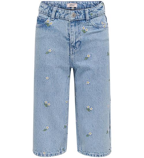 Kids Only Jeans - KogCobain - Light Blue Denim/Flower Embroider