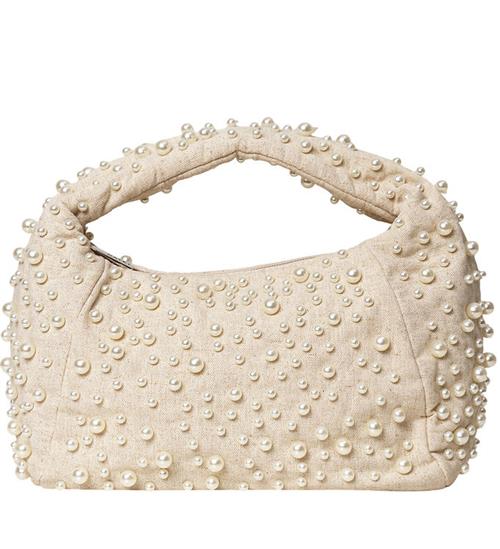 DAY ET Taske - Pearl Linen Baguette - Whitecap Gray