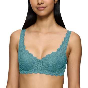 Triumph Bh Amourette Wired Bra With Lace Turkise D 80 Dame