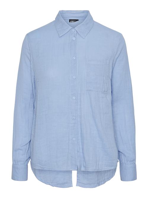 PIECES Bluse 'KAPPEL'  lyseblå