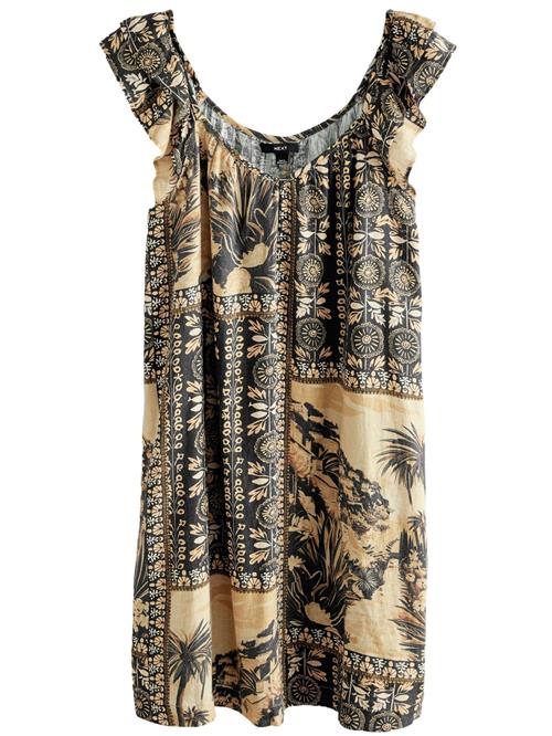 Next Sommerkjole  creme / sand / mørkebeige / sort