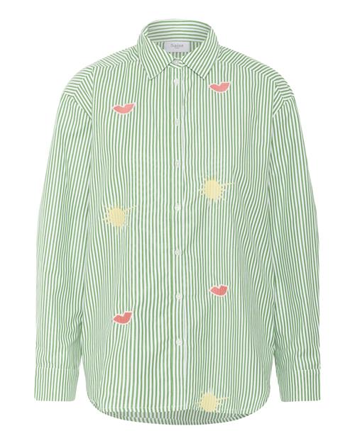 SAINT TROPEZ Bluse 'Zytta'  gul / jade / orange / hvid