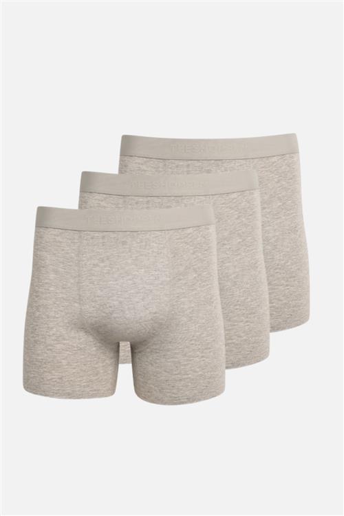 Performance Trunks Bambus 3-Pak - Grå Melange - L - TeeShoppen