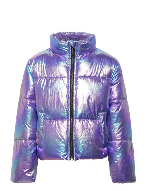 Kmgceline Metallic Short Puffer Otw Kids Only Purple