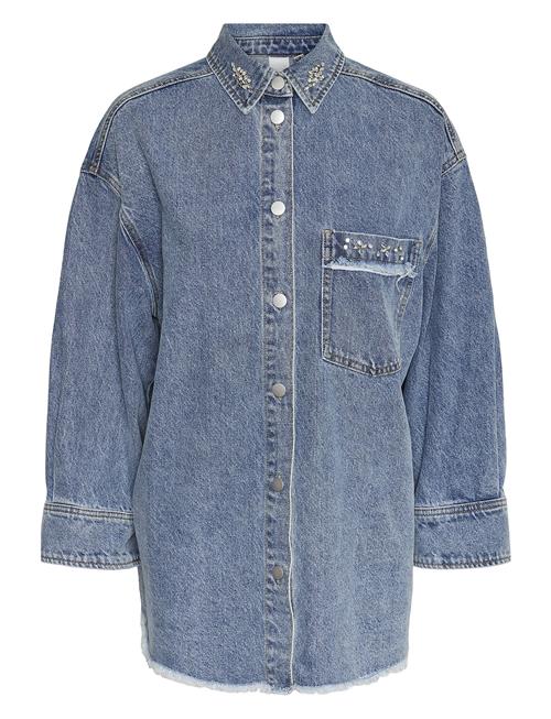 Yasdaisy 7/8 Denim Shacket S. YAS Blue