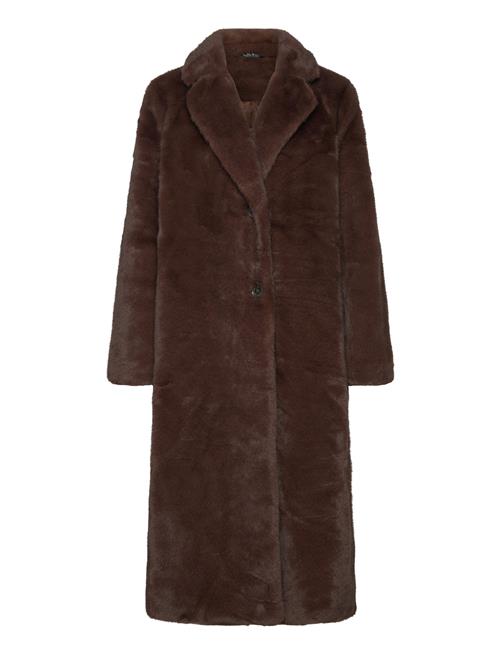 Se Faux-Fur Coat Lauren Ralph Lauren Brown ved Booztlet