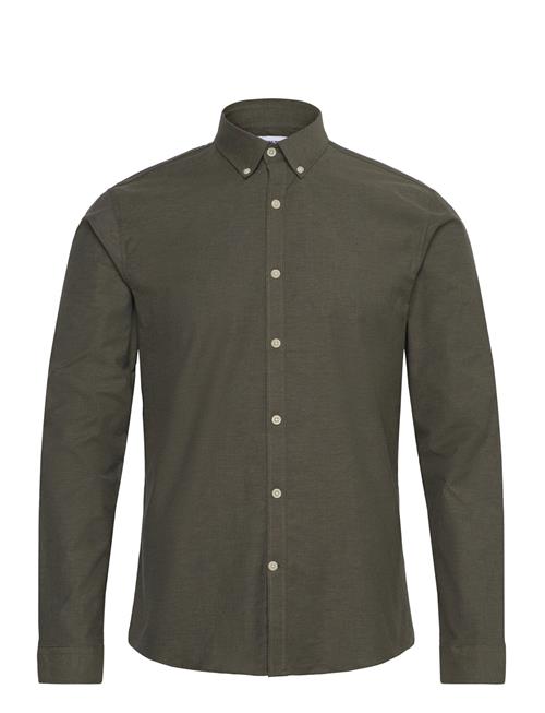 Yarn Dyed Oxford Superflex Shirt Lindbergh Khaki