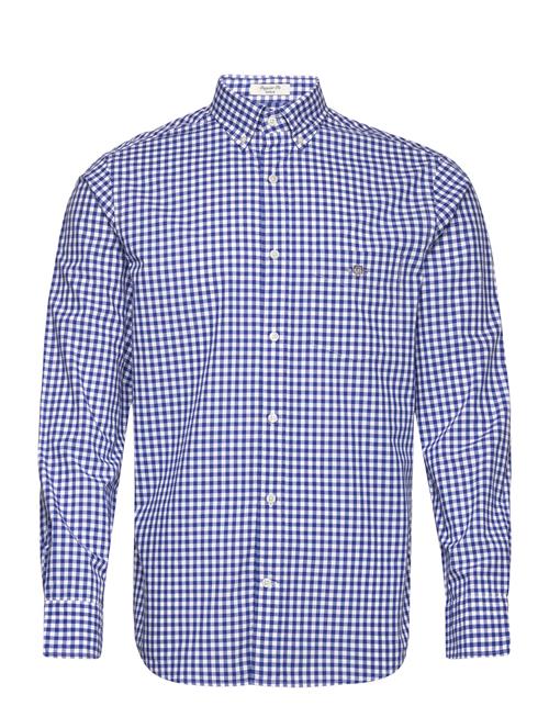 Reg Poplin Gingham Shirt GANT Blue