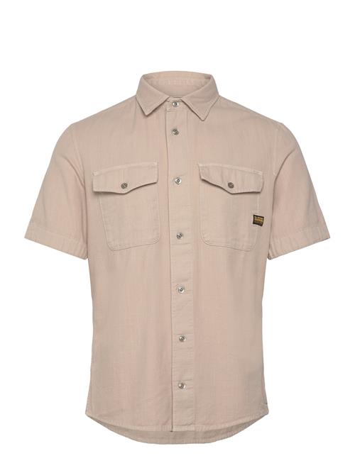 Marine Slim Shirt S\S G-Star RAW Beige