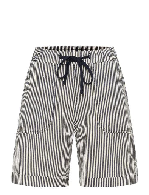Kanaya Striped Shorts Kaffe Black