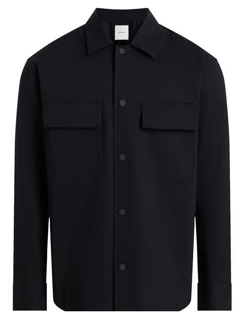 Double Weave Overshirt Calvin Klein Black