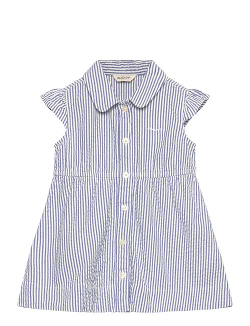 Striped Seersucker Dress GANT Blue