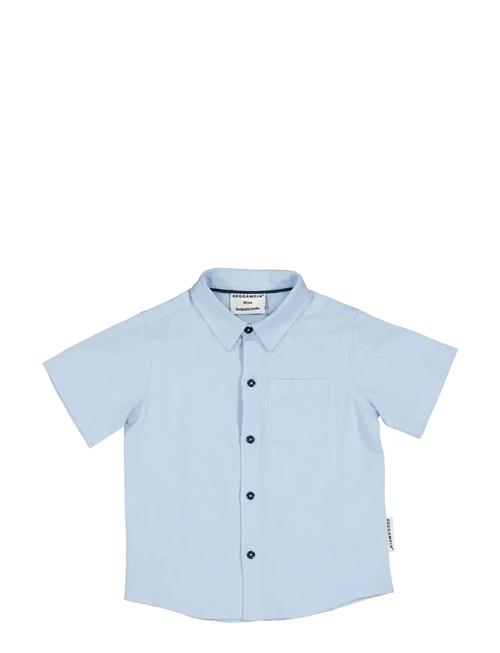 Linen Shirt S.s Geggamoja Blue