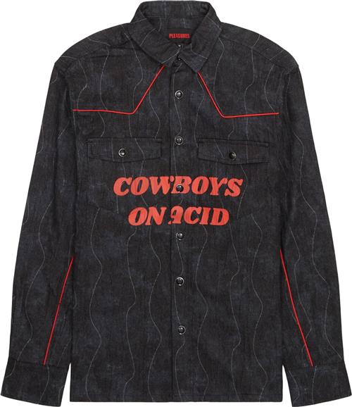PLEASURES NOW Acid Cowboy Denim Shirt