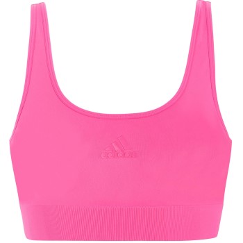 adidas BH BOS Smart Micro 720 Seamless Lounge Bra Rosa polyamid Large Dame