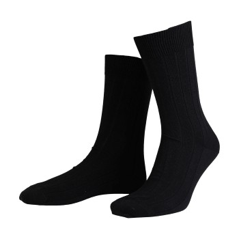 Amanda Christensen Strømper Grade Wide Rib Ankle Socks Sort Str 43/46