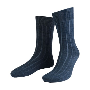 Amanda Christensen Strømper Grade Wide Rib Ankle Socks Mørkblå Str 43/46