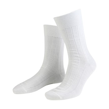 Amanda Christensen Strømper Grade Wide Rib Ankle Socks Hvid Str 43/46