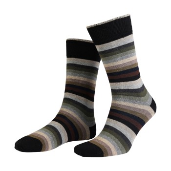 Amanda Christensen Strømper True Block Stripe Ankle Sock Sort Str 47/50