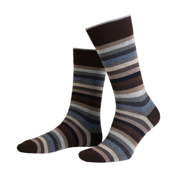 Amanda Christensen Strømper True Block Stripe Ankle Sock Sort/Blå Str 47/50