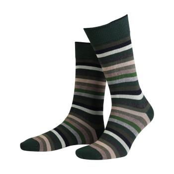 Amanda Christensen Strømper True Block Stripe Ankle Sock Sort/Grøn Str 47/50