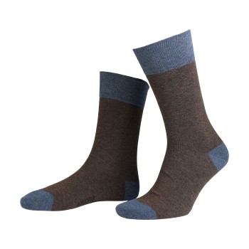 Amanda Christensen Strømper True Contrast Ankle Sock Brun Str 39/42