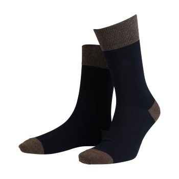Amanda Christensen Strømper True Contrast Ankle Sock Sort/brun Str 39/42