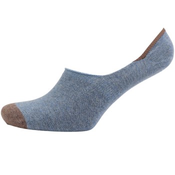 Amanda Christensen Strømper True Contrast Invisible Sock Blå/Brun Str 43/44