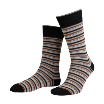 Amanda Christensen Strømper True Multi Stripe Ankle Sock Rød/Sort Str 47/50