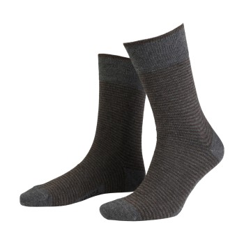Amanda Christensen Strømper True Stripe Ankle Sock Grå Str 47/50