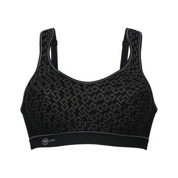 Anita BH Active Extreme Control Sports Bra Sort Mønster F 95 Dame