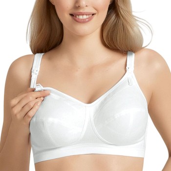Anita Bh Miss Cotton Wireless Nursing Bra Hvid bomuld H 95 Dame