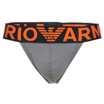 Emporio Armani Armani Cotton Jockstrap Grå/Orange bomuld Small Herre