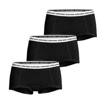 Björn Borg Trusser 3P Everyday Cotton Boxer Shorts Sort/Hvid bomuld XX-Large Dame