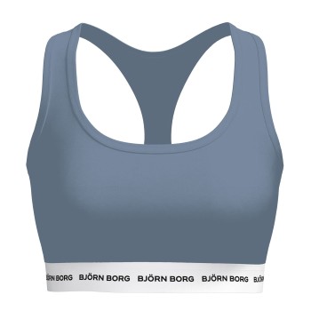 Björn Borg Bh Logo Soft Top Grå bomuld Small Dame