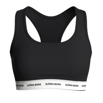 Björn Borg Bh Logo Soft Top Sort bomuld X-Small Dame