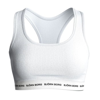 Björn Borg Bh Logo Soft Top Hvid bomuld Large Dame