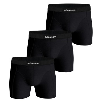 Björn Borg 3P Organic Cotton Stretch Boxers Sort økologisk bomuld XX-Large Herre