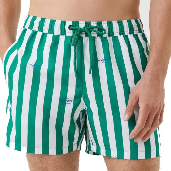 Björn Borg Badebukser Print Swim Shorts Grøn/Hvid polyester Small Herre