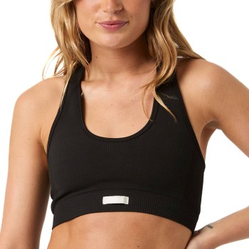 Björn Borg BH Studio Seamless Low Sports Bra Sort polyamid L/XL Dame