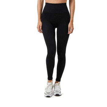 Björn Borg Studio Seamless Ribbed Tights Sort polyamid Medium Dame