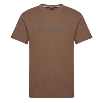 BOSS T Shirt RN Brun bomuld Large Herre