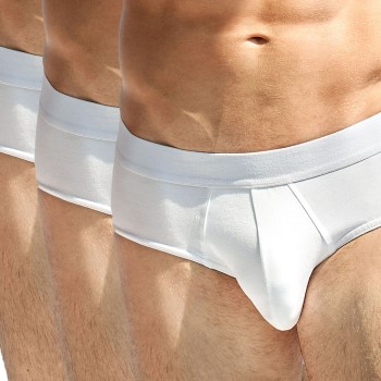 Bread & Boxers Bread and Boxers Brief Multi 3P Hvid økologisk bomuld X-Large Herre